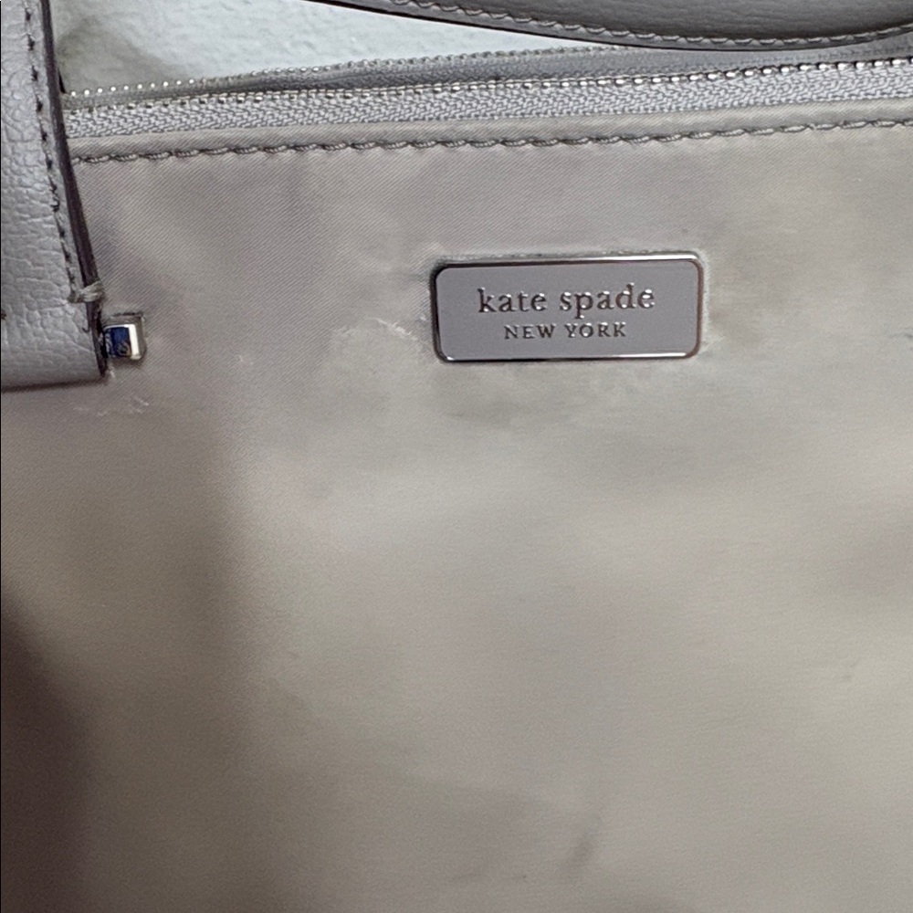 Kate Spade Dawn Grey Nylon Tote Bag BLEMISH - Picture 2 of 8
